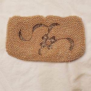 Authentic 1940s Miranda Beaded Pearl Coin Purse